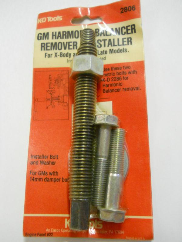 Kd tools gm harmonic balancer remover & installer - made in usa