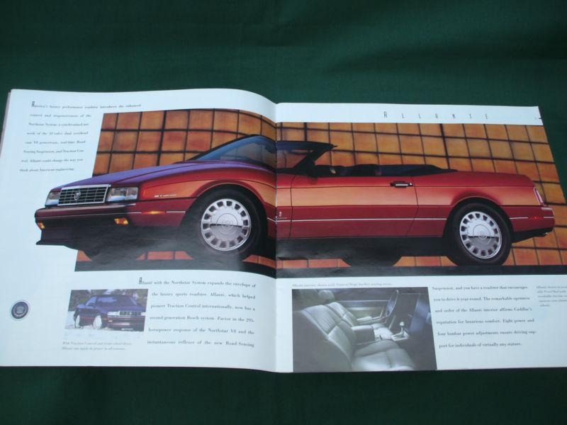 1993 all cadillac fleetwood,eldorado,seville, allante sales folder brochure 