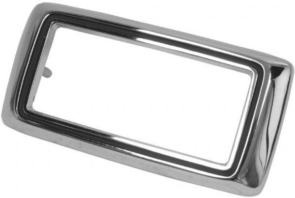 69 front or rear chrome side marker bezel set pair 2, new great quality !