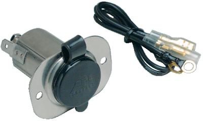 Afi marinco recreational group 12v receptacle stainless less w/cap 20036