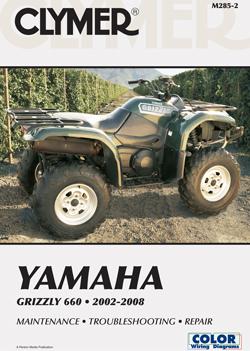 Clymer repair manual, yamaha grizzly 660 2002-2008