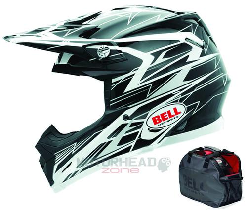Mx helmet bell moto-9 legacy silver off road helmet dirt bike motocross xxlarge