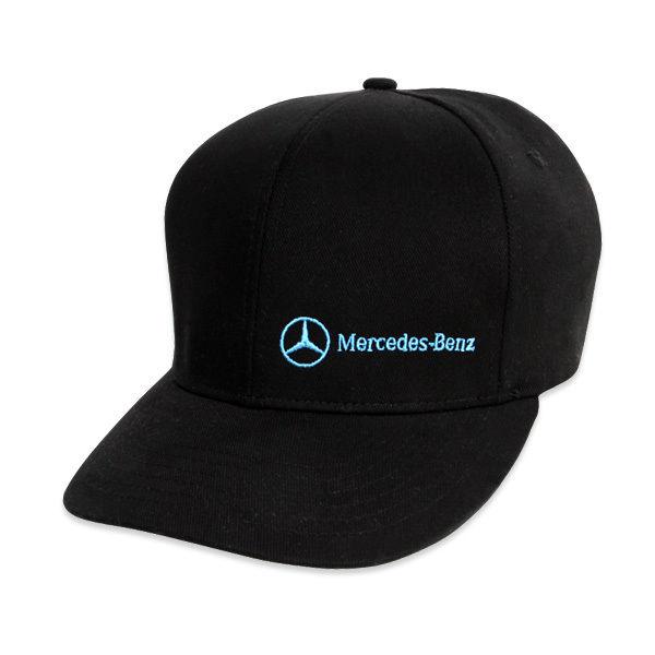 Mercedes-benz black/electric blue cap 