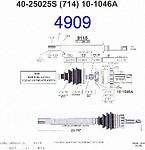 Autotech engineering 4909 left remanufactured cv complete assembly