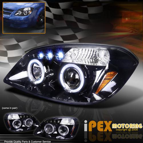 05-10 cobalt pontiac g5 pursuit (titanium black) halo led projector headlights