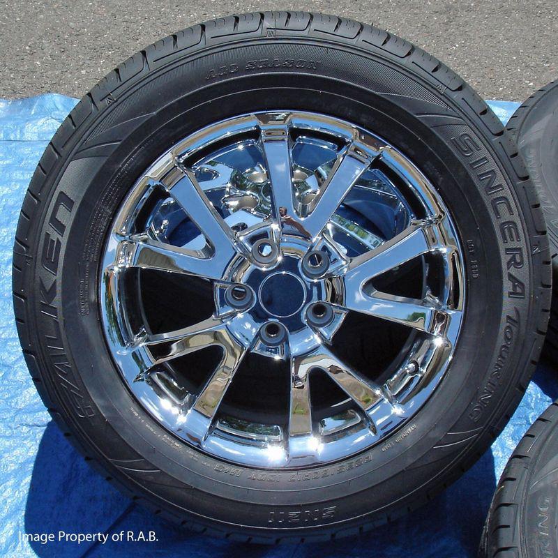 17" factory chevy chrome wheels w/ tires uplander aztec
