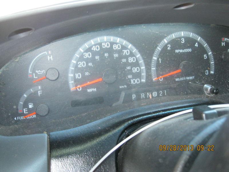 00 01 ford f150 speedometer cluster mph exc. lightning tach exc. harley-davidson