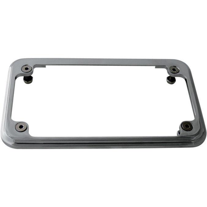 Todd's cycle lp-2003 led license plate frame chrome 4" x 7"