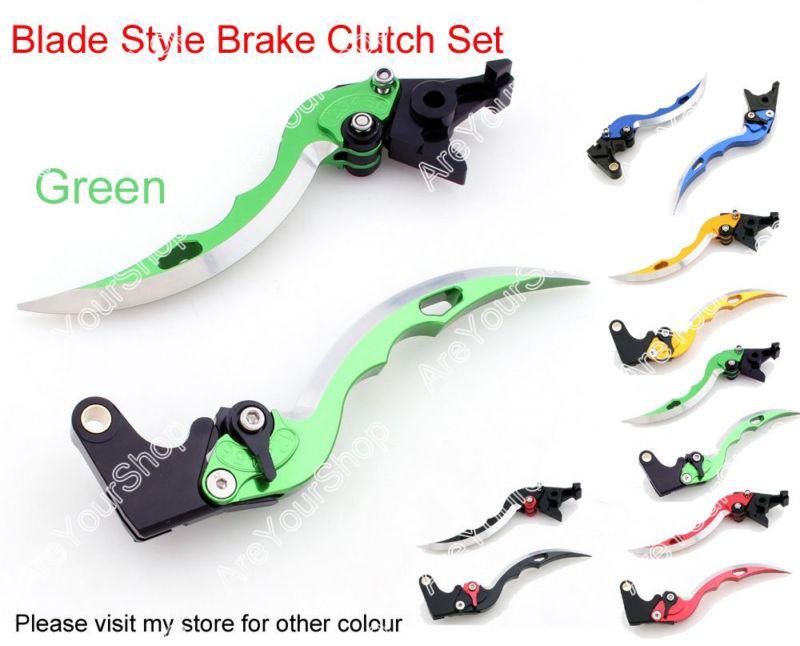 Racing blade brake clutch levers suzuki 600/750 katana sv dl 650 green