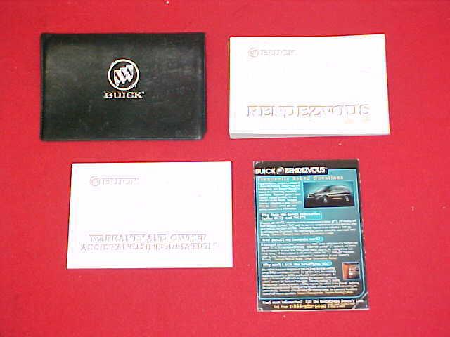 2002 buick rendezvous original owners manual service guide book w/ case 02 kit