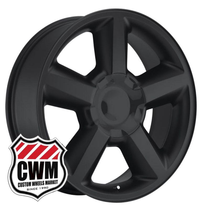 22" chevy tahoe ltz 2007 style matte black wheels rims for chevy avalanche 2002