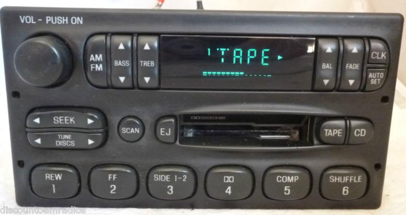 95-97 ford explorer ranger premium radio cassette player f77f-19b165-ca *