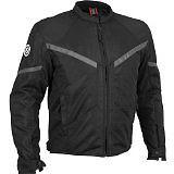 New firstgear rush-mesh mens poly/textile jacket, black, 2xl/xxl