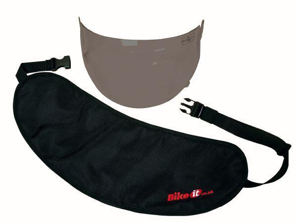 Bikeit motorcycle helmet visor sack protector holder