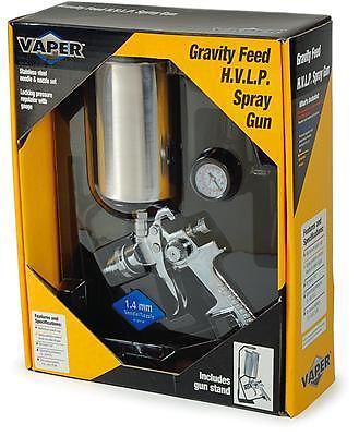 Titan Spray Gun HVLP Gravity Feed 1.4 mm 1000 ml Cup Pressure Regulator Stand, US $67.92, image 2