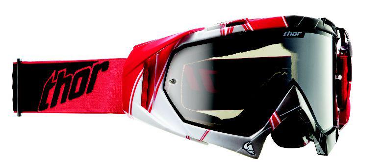 Thor 2013 hero wrap white red goggles adult mx motorcross atv new