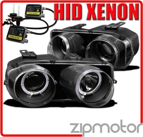 94-97 acura integra projector headlight+6000k hid black