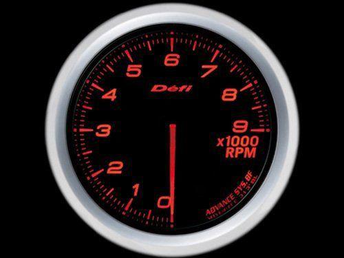 Defi advance bf 80mm 9000 rpm tachometer red illumination df10702
