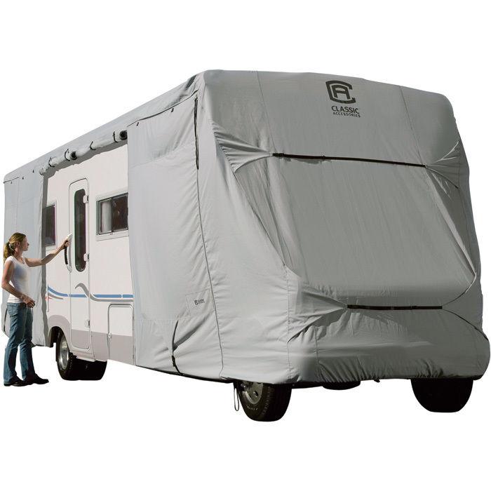 Classic accessories permapro class c rv cover- gray fits up to 20ft rvs