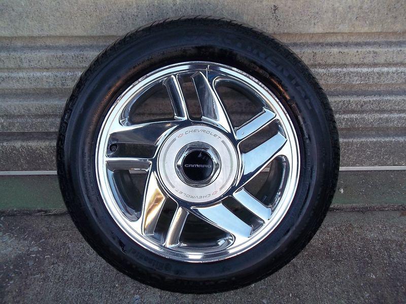 Chevy camero z28 wheel "chrome" "free bonus items"  "rare, rare, rare" $189.51