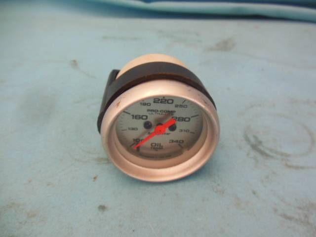 Auto meter pro comp ultra lite electrical 2 1/16" oil temp gauge w/ mount nascar