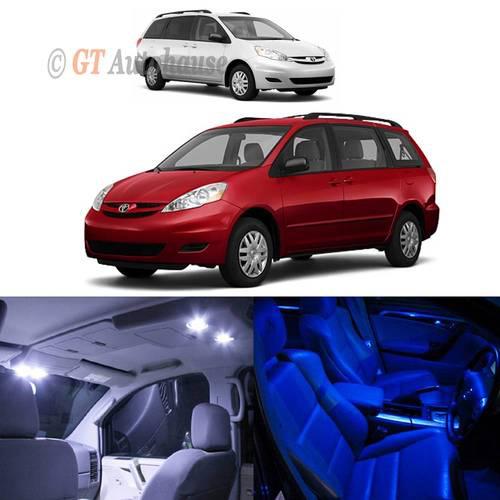 2004 - 2011 toyota sienna 11 x-light led smd interior lights package