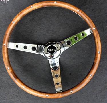 1967 1968 Chevelle El Camino Camaro SS Grant Steering Wheel Wood Walnut 13 1/2"