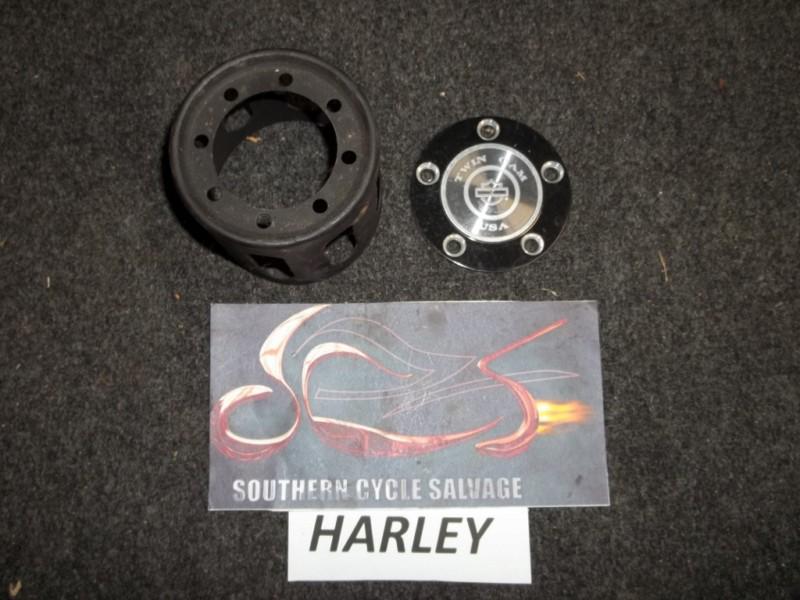 Harley davidson rear exhaust cover end cap twin cam oem