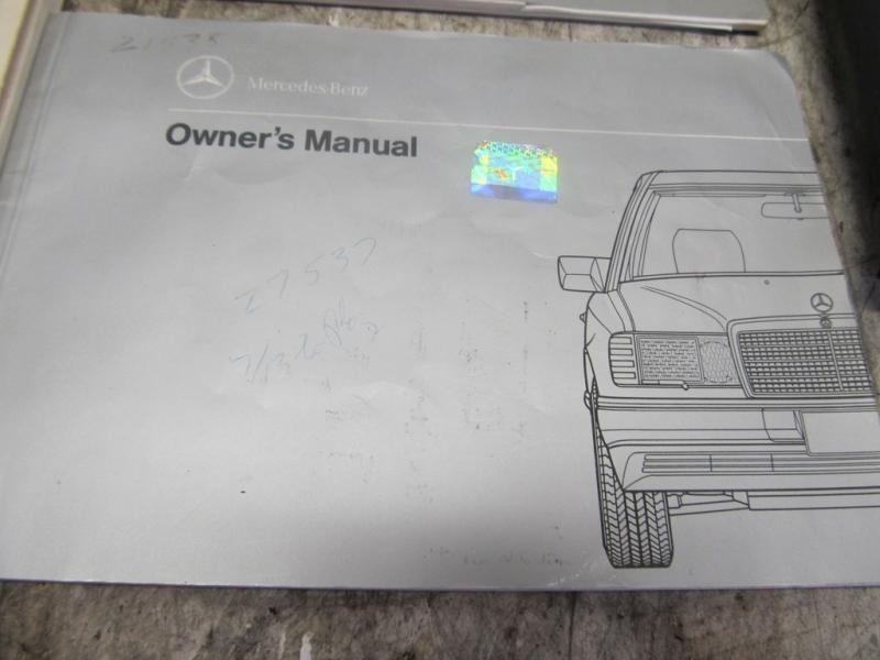 1992 mercedes 400e owners guide manual oem