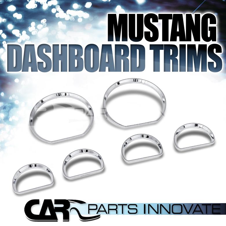 1994-2004 ford mustang chrome dashboard rim cluster trims covers