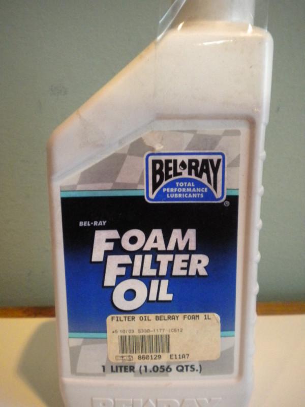 Bel-ray foam filter oil, 1 liter