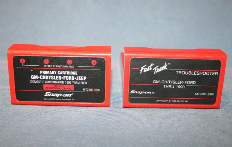 Snap-on domestic cartridge set 2000 primary & troubleshooter diagnostic software