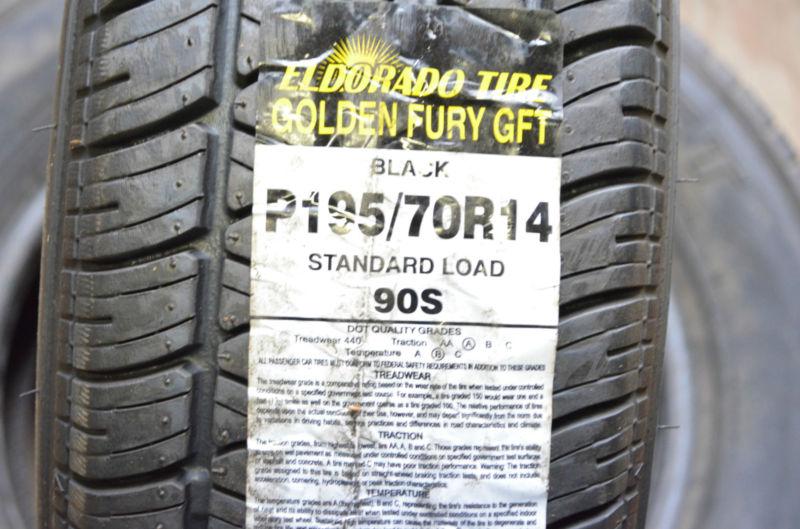 1 new 195 70 14 el dorado golden fury blem tire