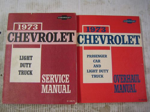 1973 chevy truck factory service manual set overhaul repair c/k 10 20 30 gm