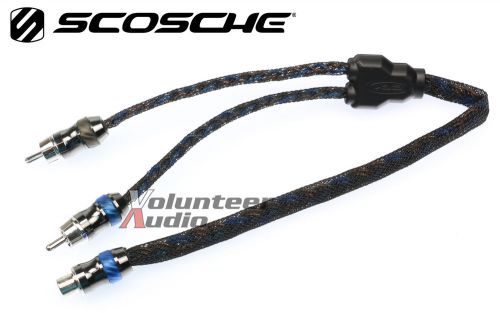 Scosche efx hexadmm 1 female 2 male rca y cable interconnect audio cables