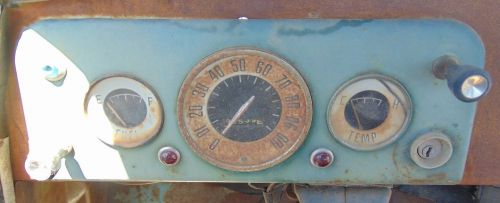 1956-1958 studebaker transtar instrument cluster gauge set speedometer rat rod