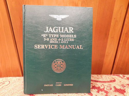 Jaguar e-type 3.8 &amp; 4.2 series 1 &amp; 2 service manual hard cover