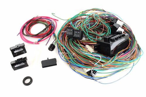 New! 12v 24 circuit 15 fuse street hot rat rod wiring harness wire kit complete!