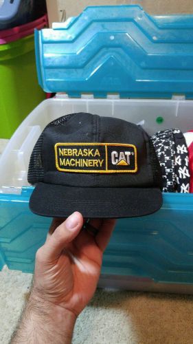 Caterpillar nebraska machinery mesh snapback trucker hat nice used