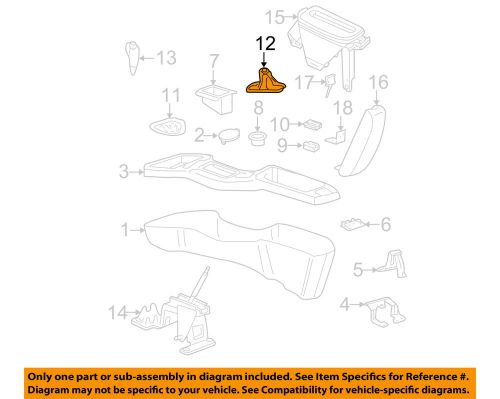 Chevrolet gm oem 00-05 cavalier console-shift boot 22630142
