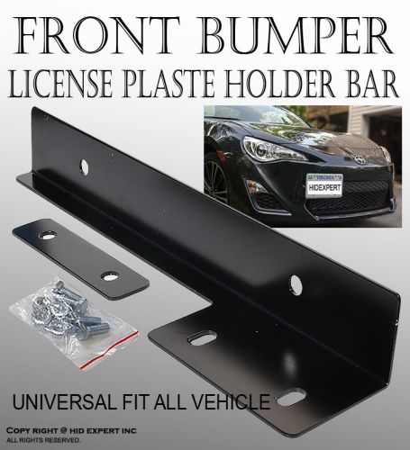 Icbeamer ford black aluminum bumper front license plate mount relocate yb10373