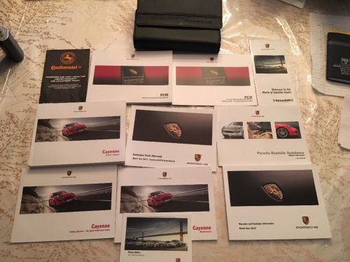2013 porsche cayenne s turbo gts hybrid owners manual &amp; literature --like new!!