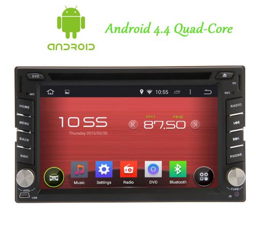 2din quad-core android 4.4 kitkat gps sat car stereo dvd cd player 3g-wifi radio