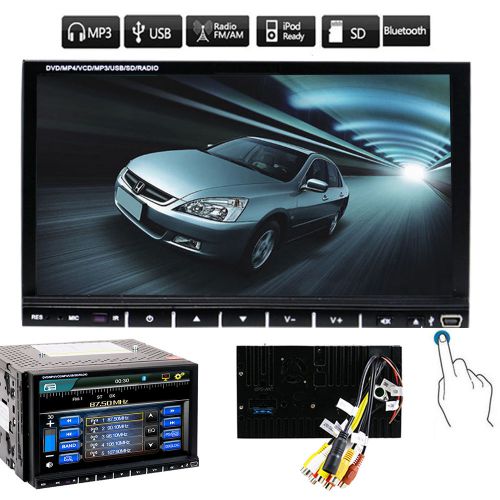7&#034; double 2din in dash car stereo cd dvd player usb sd bluetooth ipod fm radio