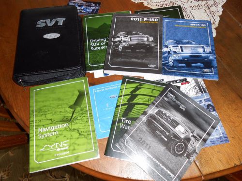 2011 ford f-150 with navigation owners manual set