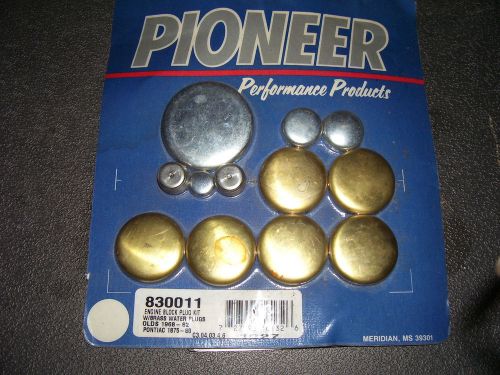 Pioneer core plug set brass 68-82 oldsmoblie 75-80 pontiac #830011