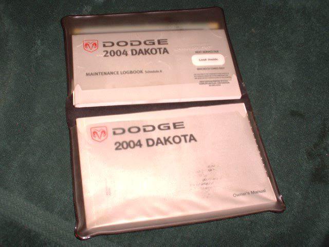 Mopar 2004 dodge dakato owners manual