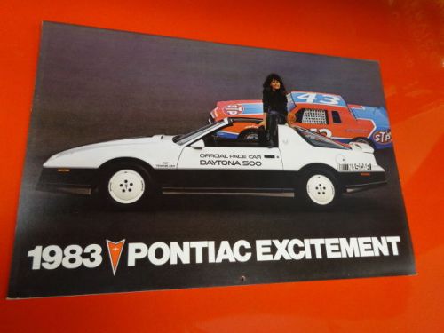 1983 pontiac excitement nascar daytona 500 calendar rare recalled!!