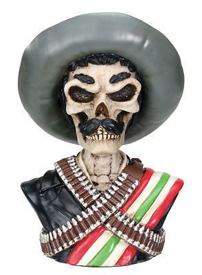 Emiliano zapata salazar bust skull manual gear shift knob street rat rod skull