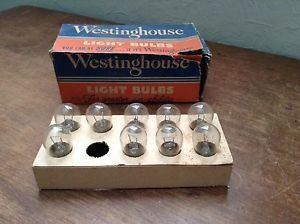 Vintage westinghouse no. 209 nos nib auto dome 6 volt interior light lamp bulbs